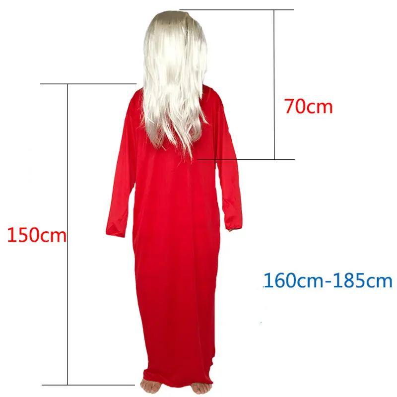 Sadako Costume Halloween Performance Costume Cosplay Sadako Costume Ghost Festival Costume Red White Cosplay Costumes