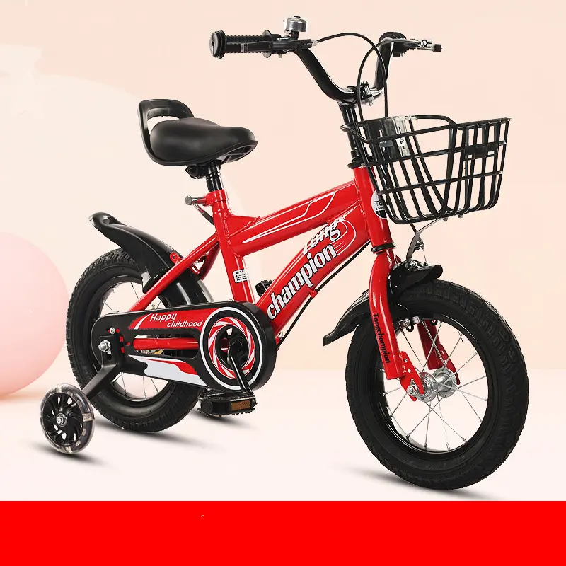 Multiple Sizes Children Bike Boys Girls Toddler Bicycle Adjustable Height Kid Bicycle with Detachable Basket for 2-7 Years Old