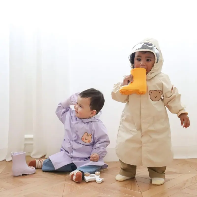 Children's Raincoats for Boys and Girls Full Body Waterproof Raincoats for Elementary School Kindergarten and Baby Raincoats