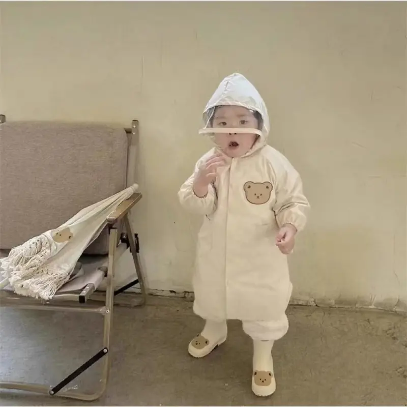 Children's Raincoats for Boys and Girls Full Body Waterproof Raincoats for Elementary School Kindergarten and Baby Raincoats