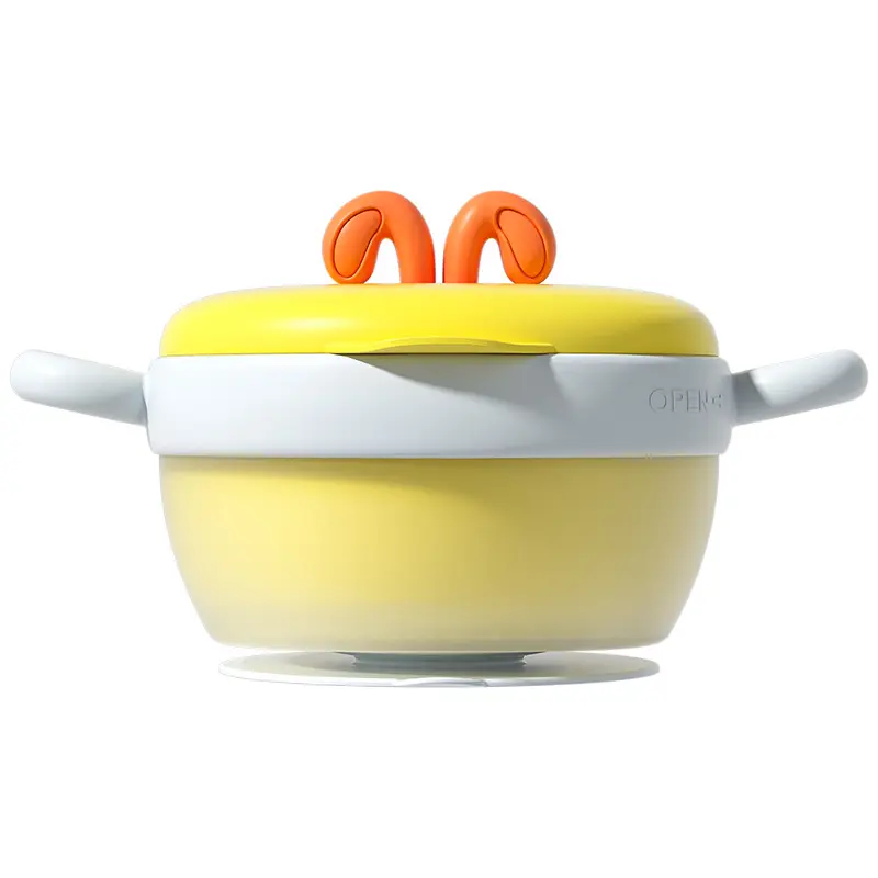 Premium Baby Insulated Bowl 316 Stainless Steel Heat Sensitive for Safe Feeding Ideal for Food Meals Essential Kids Tableware