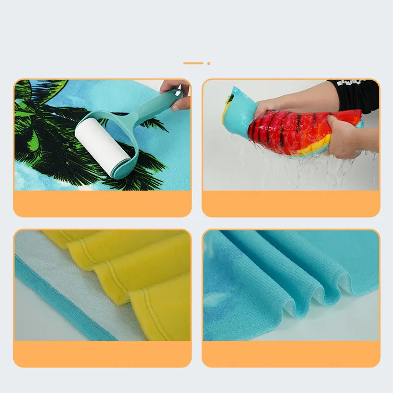 Swimming Couples Beach Towel Ultra-fine Fiber Active Printed Towels No Fading Sun Shawl Yoga Towel Running Quick Drying Towel
