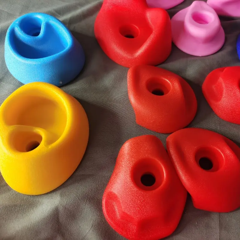 30pcs/set Rock Climbing Holds Wood Wall Climbing Stones Toys Kids Playground Game Hand Feet Hold Grip Kit Outdoor Indoor Game