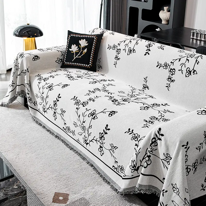 French Sofa Cushion Chenille Sofa Towels Are Universal All Year Round Jacquard Anti Slip Sofas Cover Dustproof for Household Use
