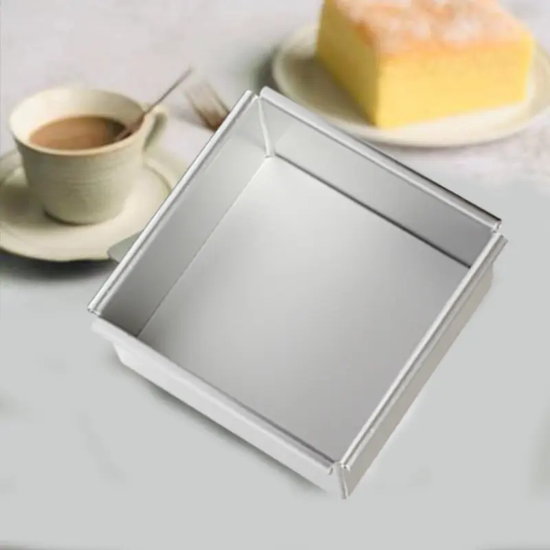 1pc Geometric Stainless Steel Biscuit Sandwich Fruit Cutter DIY Fondant Pastry Decorating Bake Tools Square Metal Cookie Cutter