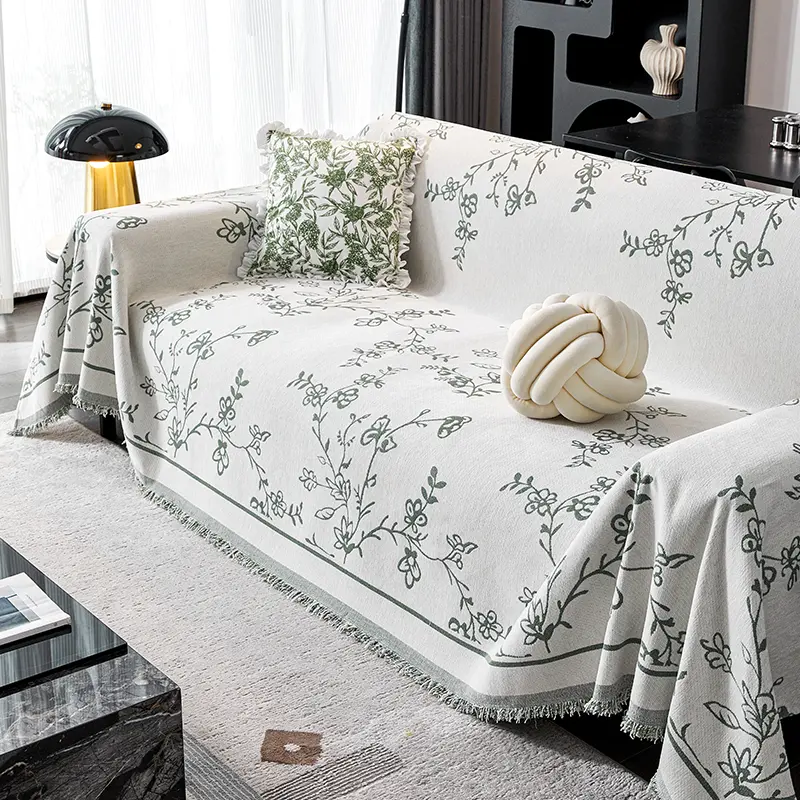 French Sofa Cushion Chenille Sofa Towels Are Universal All Year Round Jacquard Anti Slip Sofas Cover Dustproof for Household Use