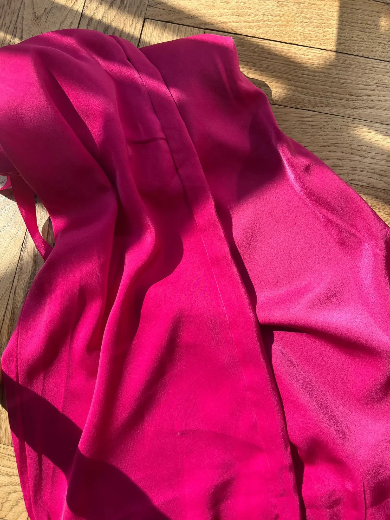 Ice Silk Lightweight Purple Ice Silk Lightweight Vinegar Sateen Bell Bottoms Women's Straight-leg Loose-fit Casual Pants Summer