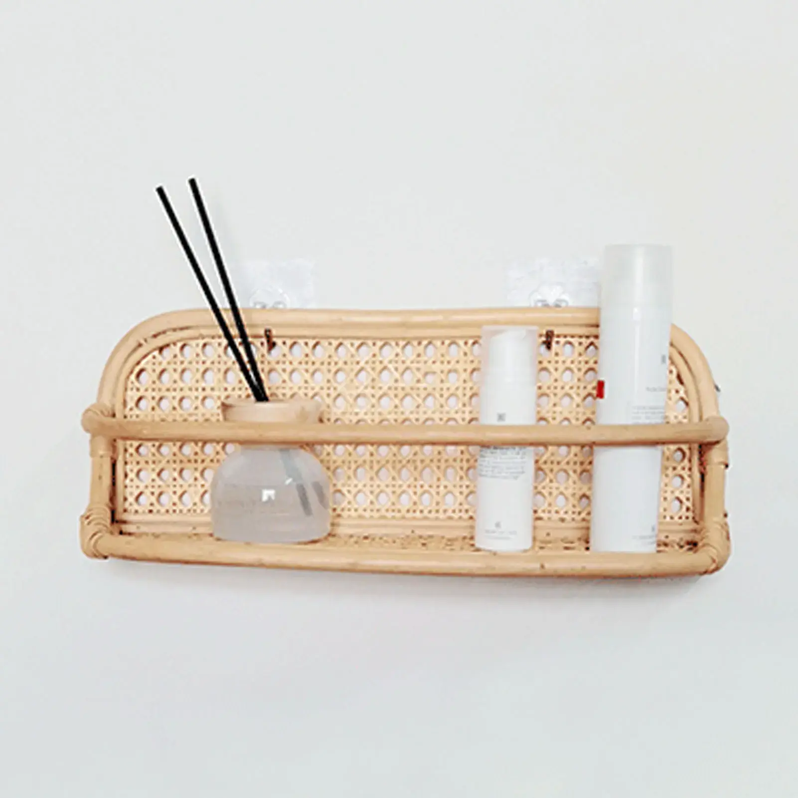 Rattan Wall Hook Hanger Children's Clothing Storage Box Coat Hanger Room Decoration Household Anti-theft Daily Necessities