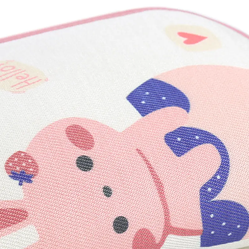 Newborn Baby Pillow Ice Silk Cool Soft Skin-Friendly Summer Moisture Absorption Breathable Baby Corrective Head Pillow Bedding