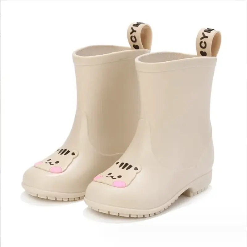 Toddler Kids Rain Boots Children Rubber Rain Boot Cartoon Cute Bear Rabbit Shoes for Boys Girls Waterproof EVA Non Slip