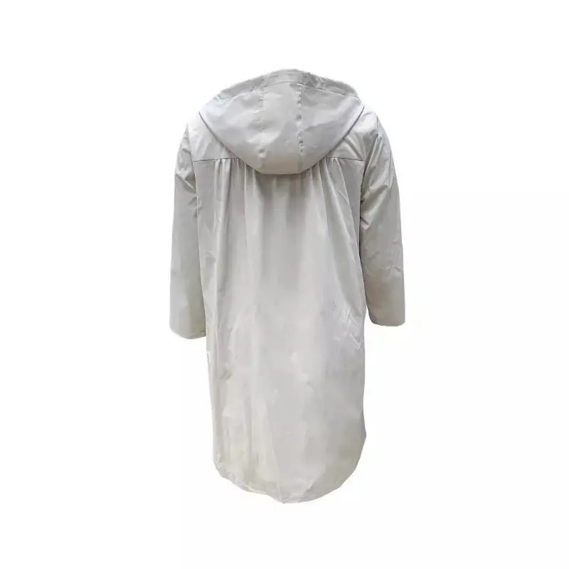 Women's Spring Autumn New Korean Long Loose Large Size Fashion Spring Autumn Casual Trench Coat With Hoode Windproof Windbreaker