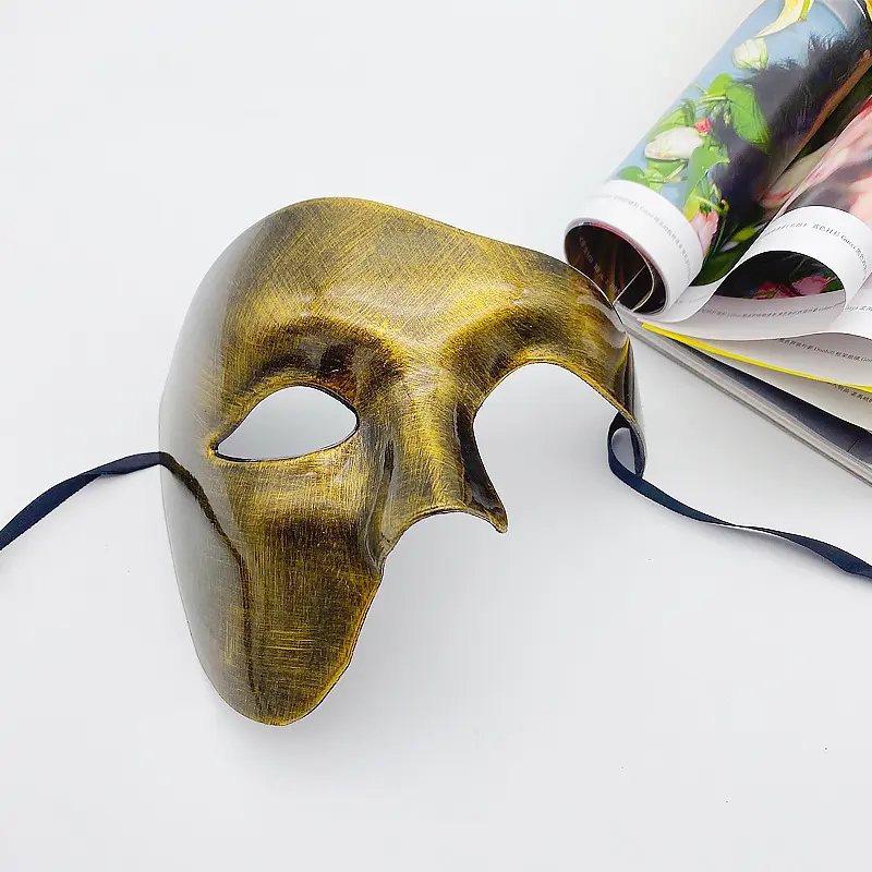 Halloween Costume Party Masquerade Male Masquerade Half Face Adult Phantom Of The Opera Retro Prince One-eyed Mask