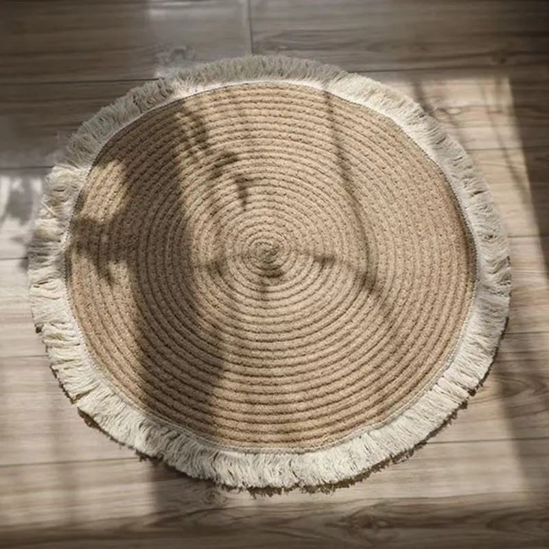 Ins Style Circular Home Floor Mat Foyer Living Room Floor Mat Environmentally Friendly and Simple Elliptical Anti Slip Mat