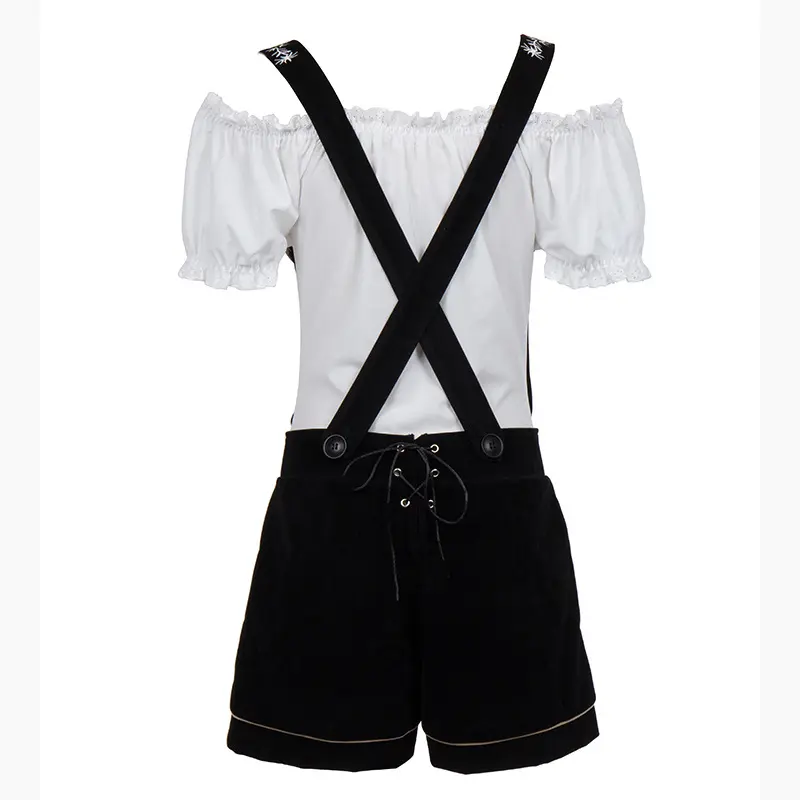Bavarian Oktoberfest Dirndl Dress Women Traditional German Beer Festival Costume With Apron And Blouse Off Shoulder Gothic Dress