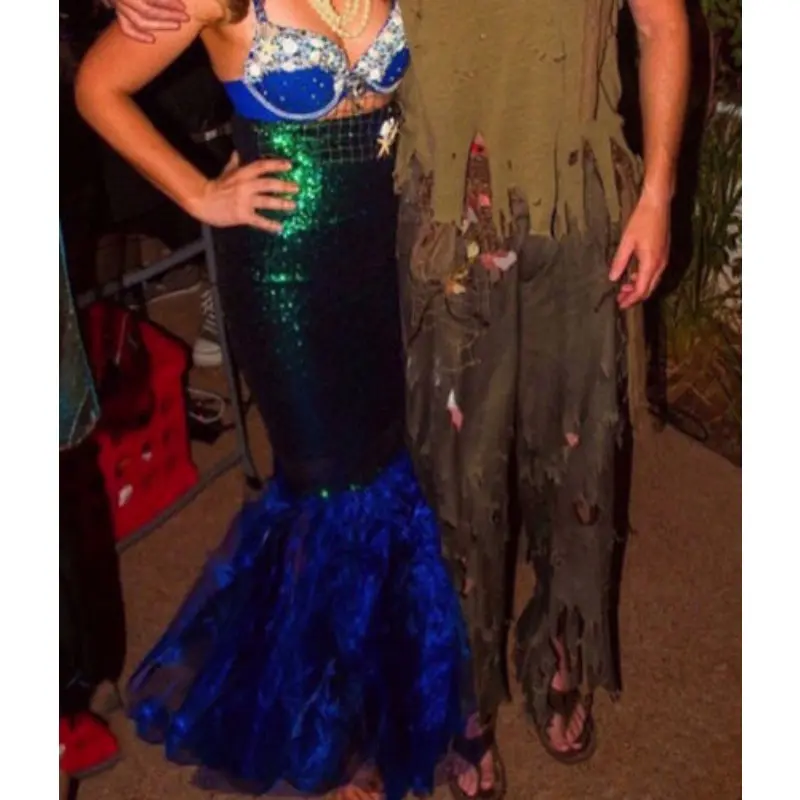 Halloween Cosplay Costume Mermaid Half Body Fish Tail Halloween Costumes for Women Love Live Cosplay Anime Cosplay