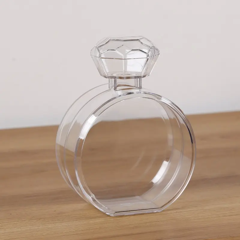 Transparent Glass Candle Holder Wedding Dinner Table Decoration Bar Party Christmas Candlestick Rustic Round Glass Candlestick