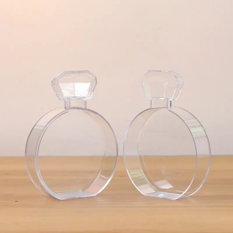 Transparent Glass Candle Holder Wedding Dinner Table Decoration Bar Party Christmas Candlestick Rustic Round Glass Candlestick