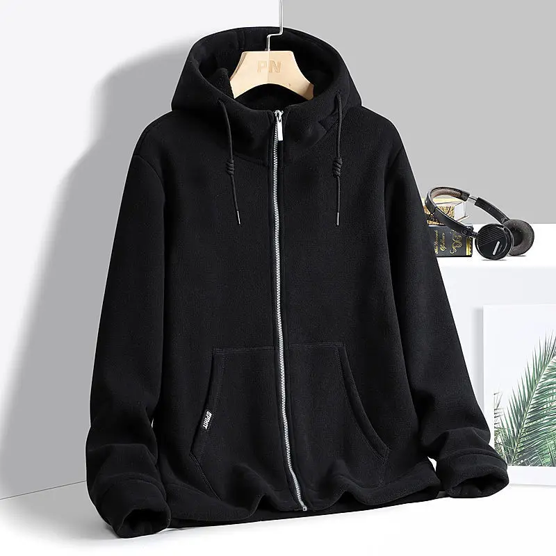 Woman Long Sleeve Washed Zipper Cardigan Hoodies Loose Casual Fleece Solid Color Jacket Women's Autumn Winter Warm Pullovers