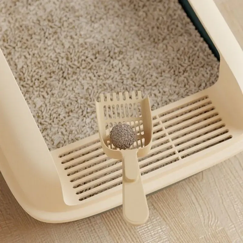Cat Bedpans Small Size Pet Sandbox for Cat Anti-Splash Cats Toilet Pet Sandbox Kitten Tray Bedpan Cleaning Cat Supplies
