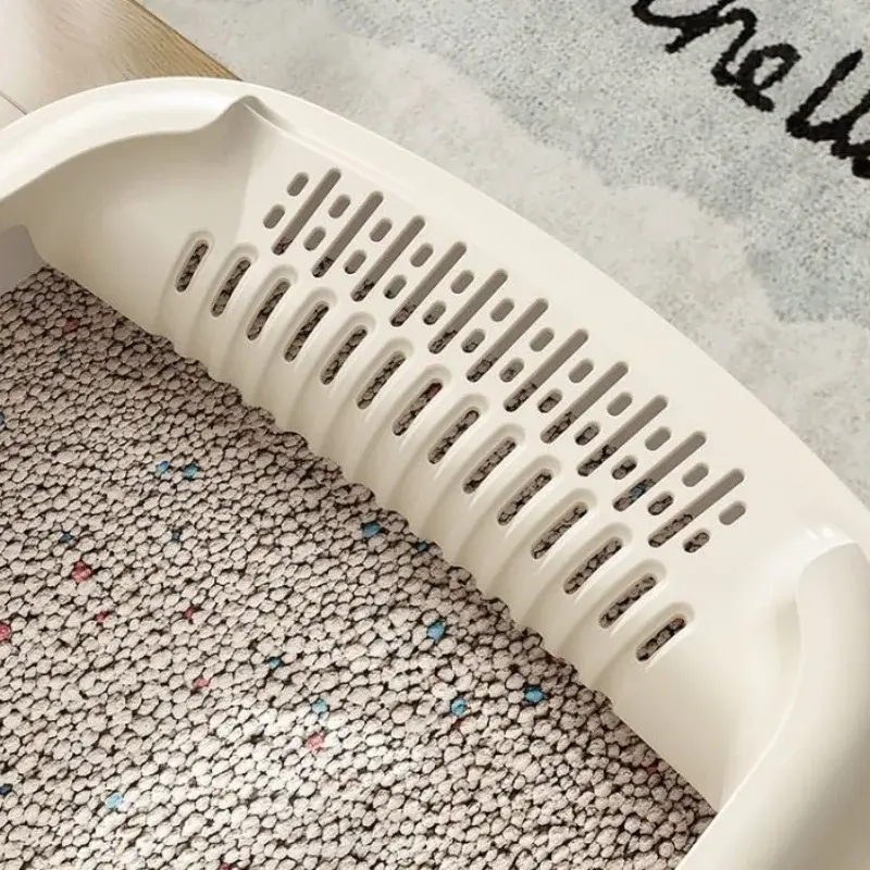 Cat Bedpans Cat Litter Box Pet Sandbox for Kitty Anti-Splash Cats Toilet Pet Sandbox Kitten Tray Bedpan Cleaning Cat Supplies