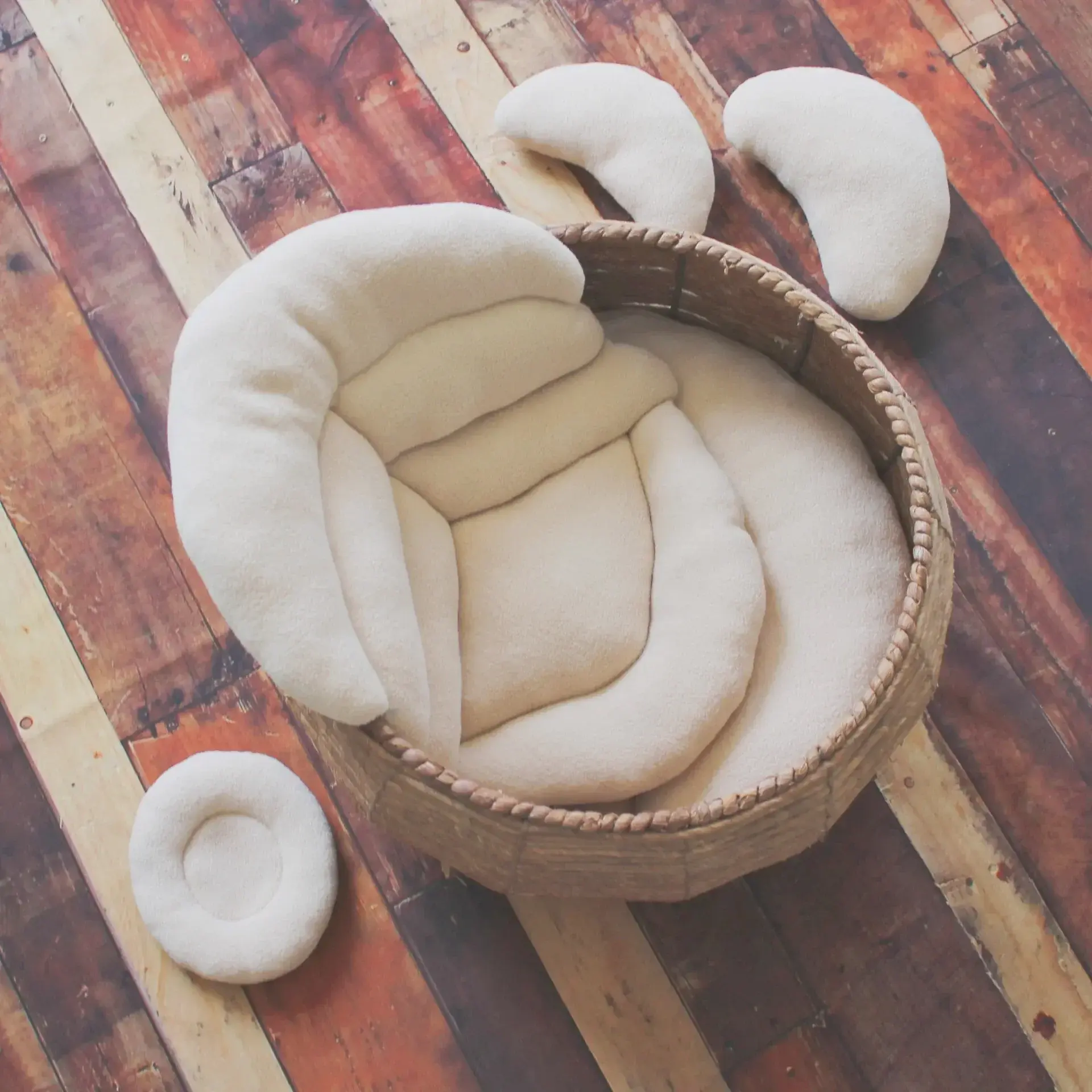 5pcs/set Newborn Photography Props Posing Pillows Pads Aids Poser Basket Mat Cuhsion for Fotografia Accessories Studio Mat