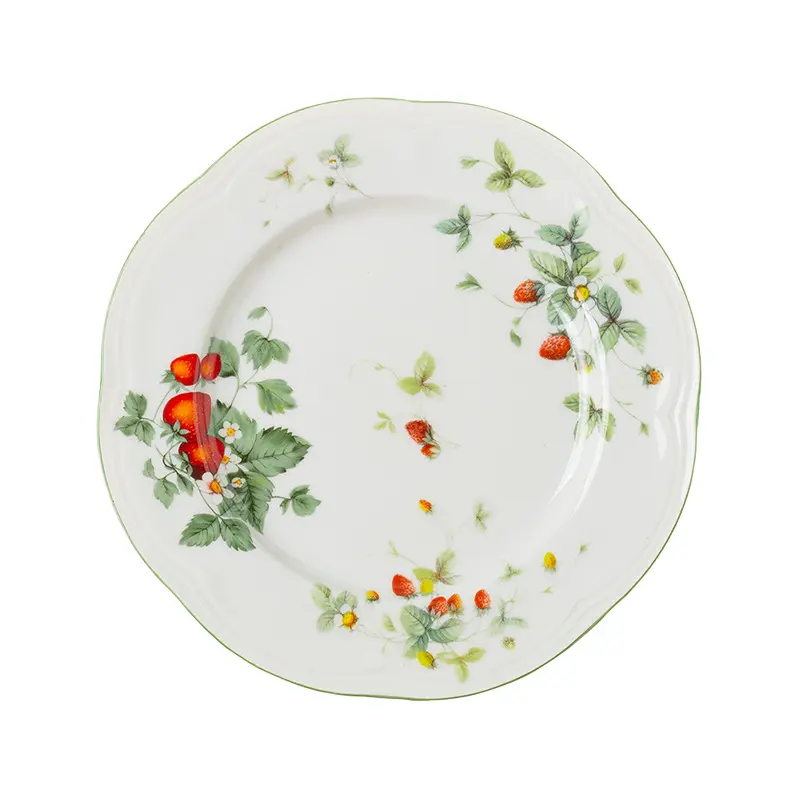 European Retro Coffee Cup Porcelain Tableware Flower Plate Bowl Pot Ceramic Tableware Set Personalized Dish Plate
