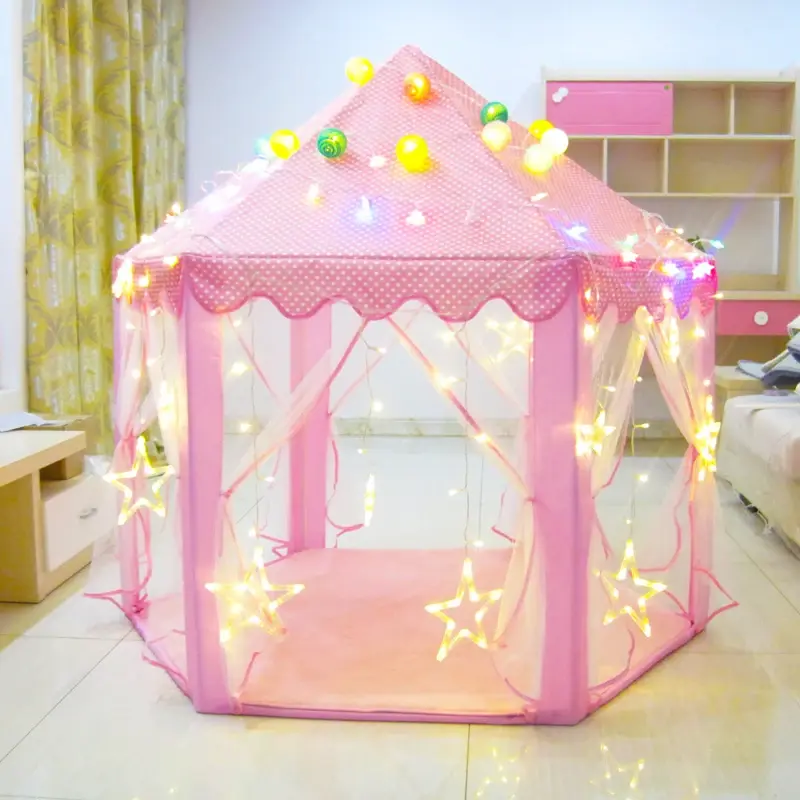 Kids Play House Game Tent Toys Ocean Ball Pool Portable Foldable Princess Castle Folding Tent Children Birthday Christmas Gifts