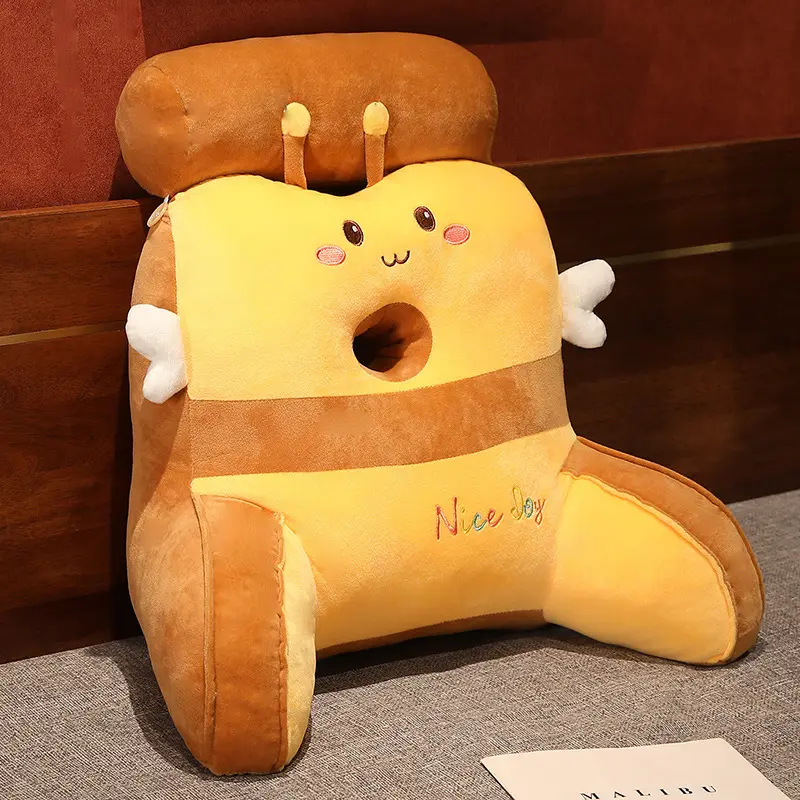 Cartoon Cute Portable and Skin-friendly Cushion with A Soft Waist Support Pillow for Sofa Bedroom Dormitory Travel Home Decor