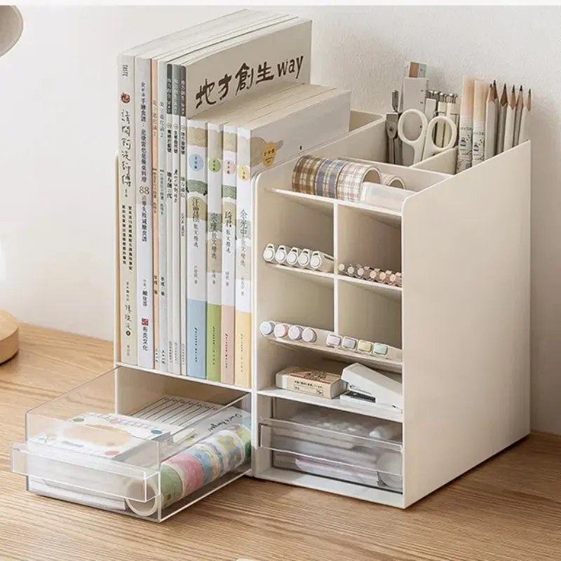 Pen Holder Pencil Holders Drawer Home Pink Office Desk Setup Organizer Storage Accessories Storage Box Large Capacity Pen Holder