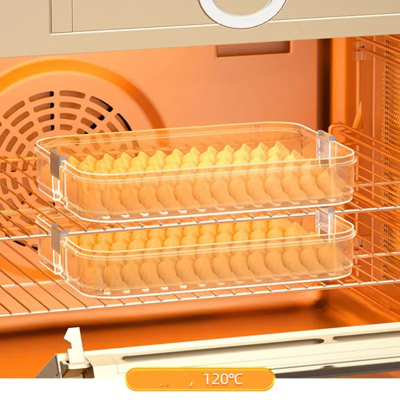 Dumpling Box 3 or 4Layers Freezer Safe Stackable Snack Container Date Timer Refrigerator Organizer Cookie Storage Containers For