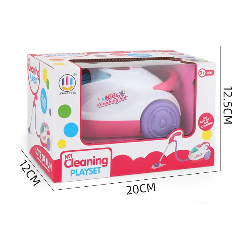 Kids Simulation Electric Vacuum Cleaner Toy Children Pretend Housework Play Broom Cleaning Tool Early Educational Puzzle Toys