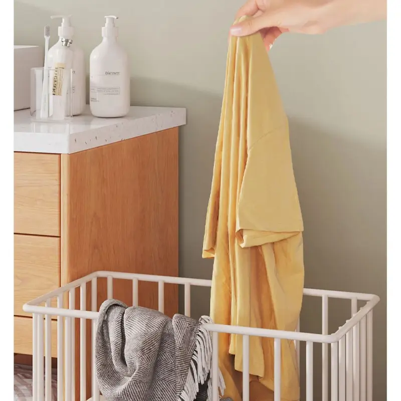 Laundry Basket Household Belt Wheel Portable Toilet for Dirty Clothes Storage Basket Bucket Bathroom Magic Dirty Clothes Basket