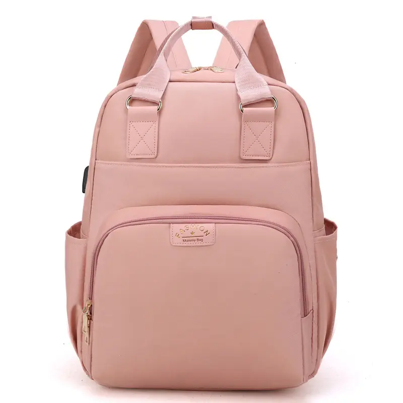 Casual Multifunctional Mommy Bag Wet and Dry Separation Mother and Baby Bag Milk Storage and Insulation Bag Large Capacity Back