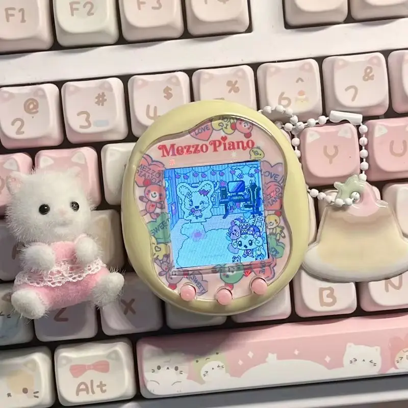 Tamagotchi Uni Faceplate with Silicone Protective Film Kawaii Hellokitty Sticker Cute Ornament for Cute Hellokitty Theme Gifts