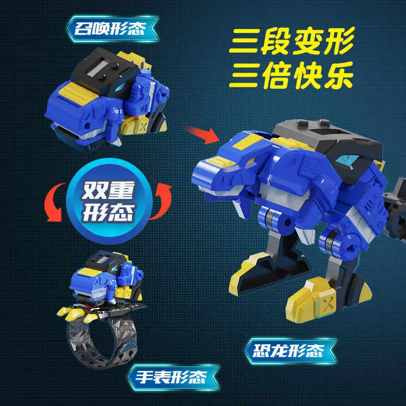In Stock Miniforce X Watch Toy Super Dinosaur Power Mecha Deformation Robot Favorite Toy Boy Movable Model Toy Customized Gifts