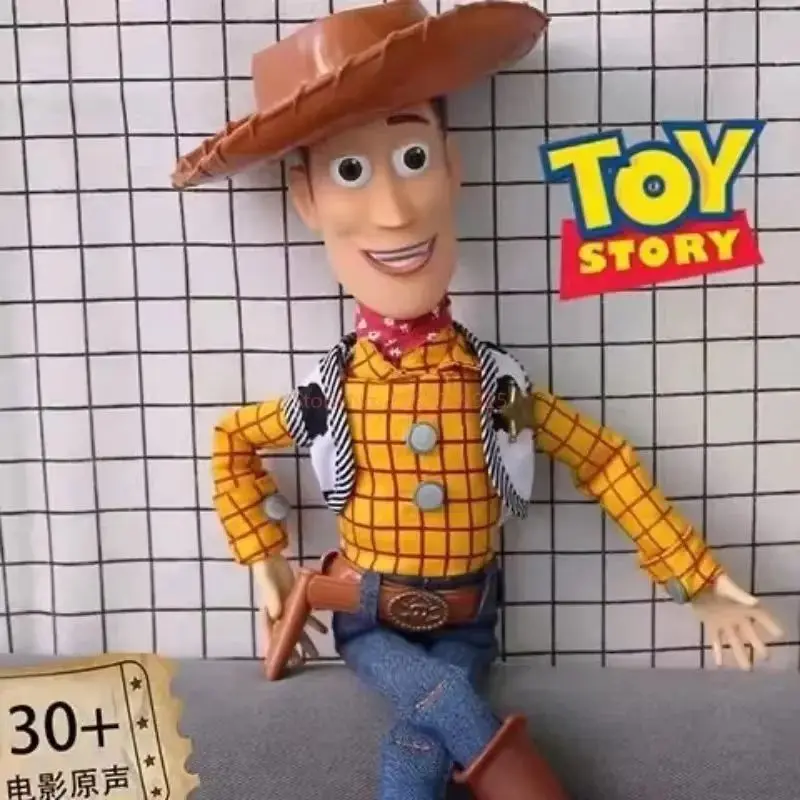 New Anime Disney Toy Story 4 Talking Woody Buzz Jessie Rex Action Figures Anime Decoration Collection Figurine Toys Model For