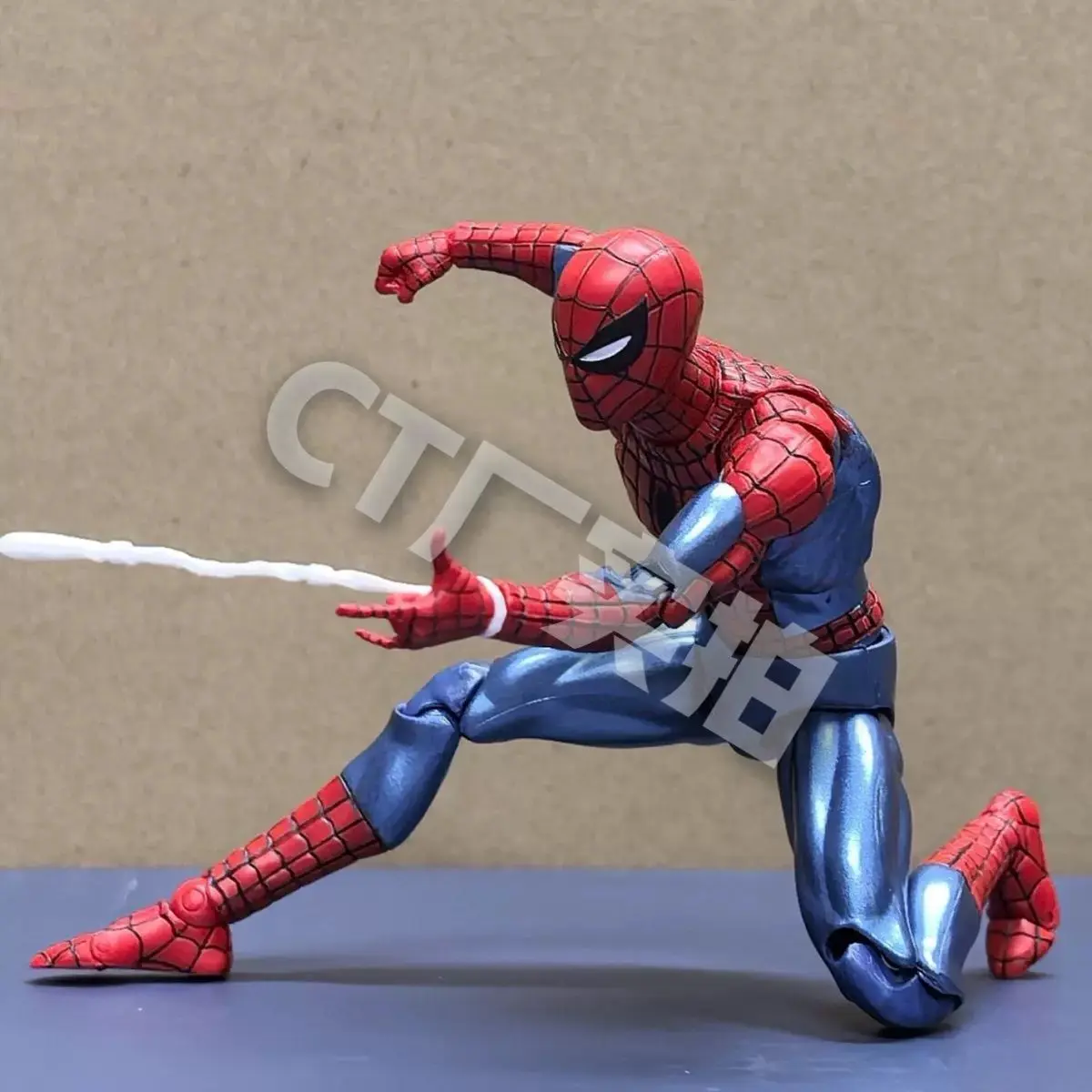 Ct Toys Spiderman Figure Mafex 075 The Anazing Spider-Man Comic Ver Mafex 185 Anime Action Figure  Model Doll Customized Toys
