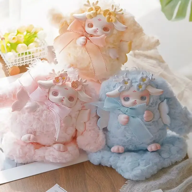 New Genuine Loloan A Deer Produces Flowers Series Plush Blind Box Figurines Cute Room Desktop Ornaments Doll Toy Birthday Gift