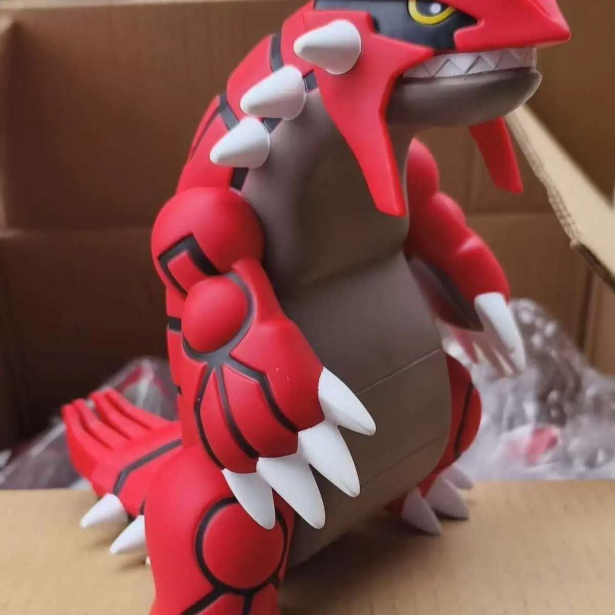 Origianl 20cm Groudon Anime Figure Legend of The Elves Figure Cute Vinyl Groudon Figurine Statue Model Doll Collection Toys Gift