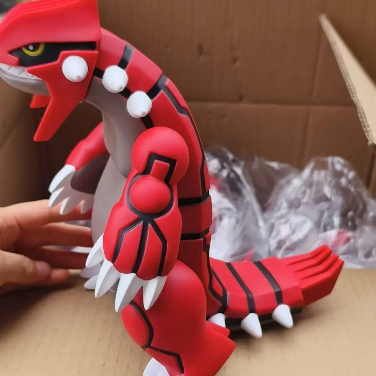 Origianl 20cm Groudon Anime Figure Legend of The Elves Figure Cute Vinyl Groudon Figurine Statue Model Doll Collection Toys Gift