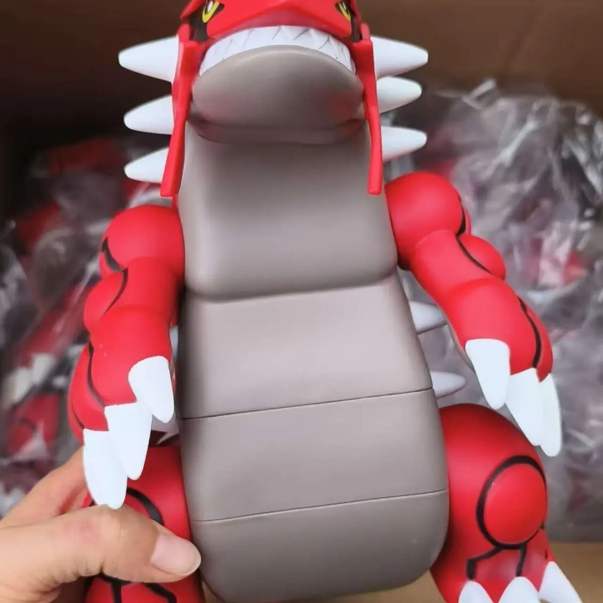 Origianl 20cm Groudon Anime Figure Legend of The Elves Figure Cute Vinyl Groudon Figurine Statue Model Doll Collection Toys Gift