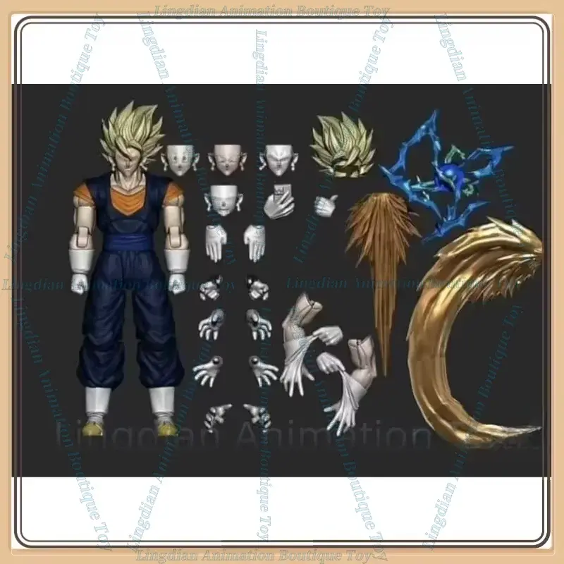 In Stock OC TOY Dragon Ball SHF Super Saiyan SSJ Vegito Son Goku Vegeta Son Gohan Trunks PVC Anime Action Figure Model Collector