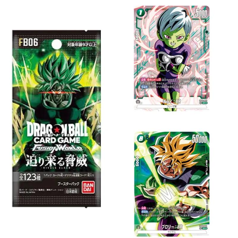 BANDAI DRAGON BALL FB01-06 Booster Packs SUPER CARD GAME Fusion World TCG Collection Card Child Toy