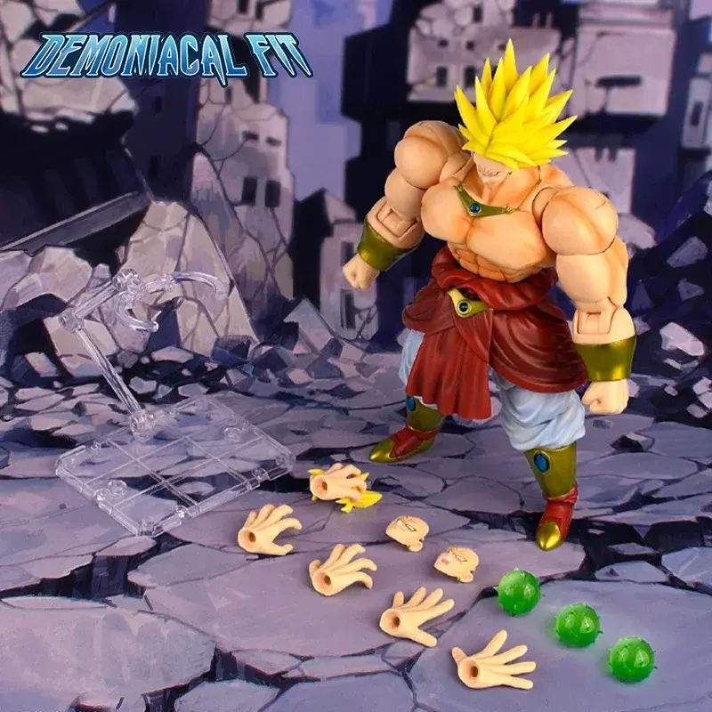 In Stock Demoniacal Fit Dragon Ball Legendary Berserker Action Figures Broly Figure Gk Statue Collectible Model Custom Toy Gift