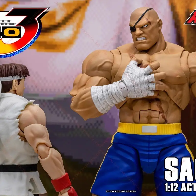 Popular Play Original Storm Toys 1/12 Street Fighter ZERO3 SAGAT Victor Shagat SFSA03 Mobile Doll Collection Gifts