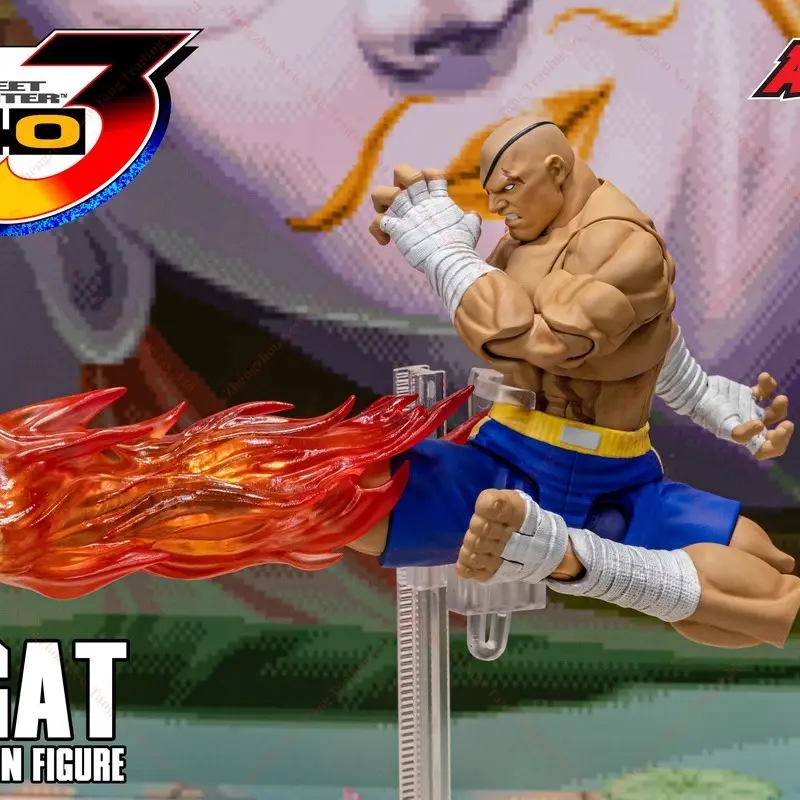 Popular Play Original Storm Toys 1/12 Street Fighter ZERO3 SAGAT Victor Shagat SFSA03 Mobile Doll Collection Gifts