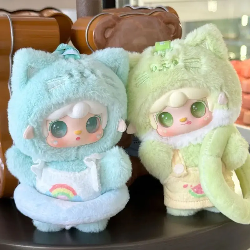 Authentic Yooki Summer Party Blind Box Plush Doll Bag Charm Cat Design Birthday Gift For Women Trendy Toy Collectible
