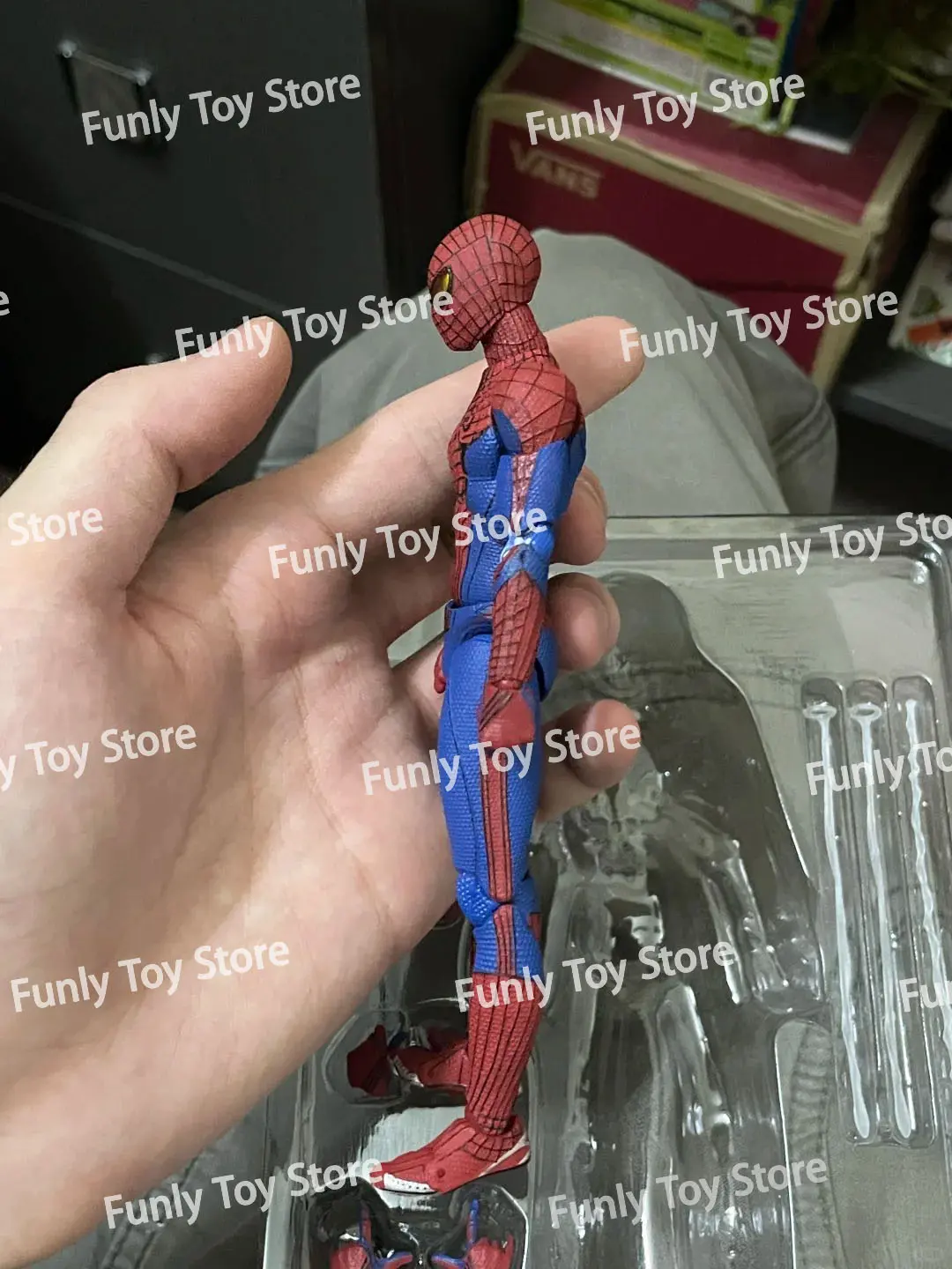 Ct Toys Spiderman Mafex 001 Peter Parker Andrew Garfield The Amazing Spider-Man Shf Anime Action Figure Figurine Customized Toys