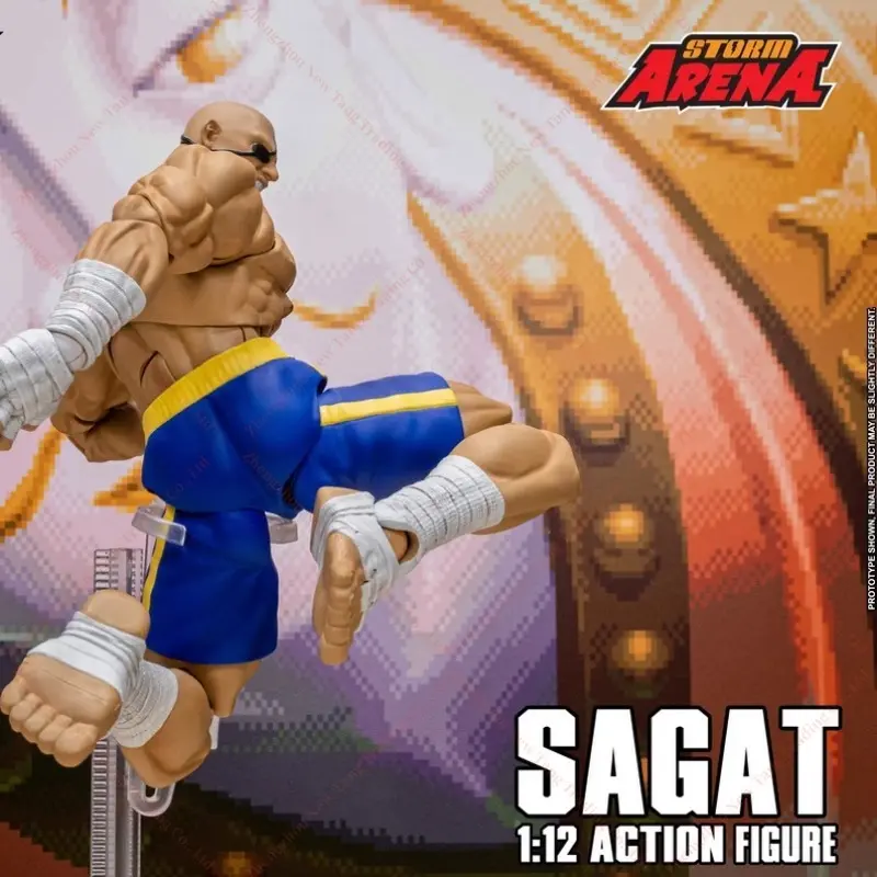 Popular Play Original Storm Toys 1/12 Street Fighter ZERO3 SAGAT Victor Shagat SFSA03 Mobile Doll Collection Gifts