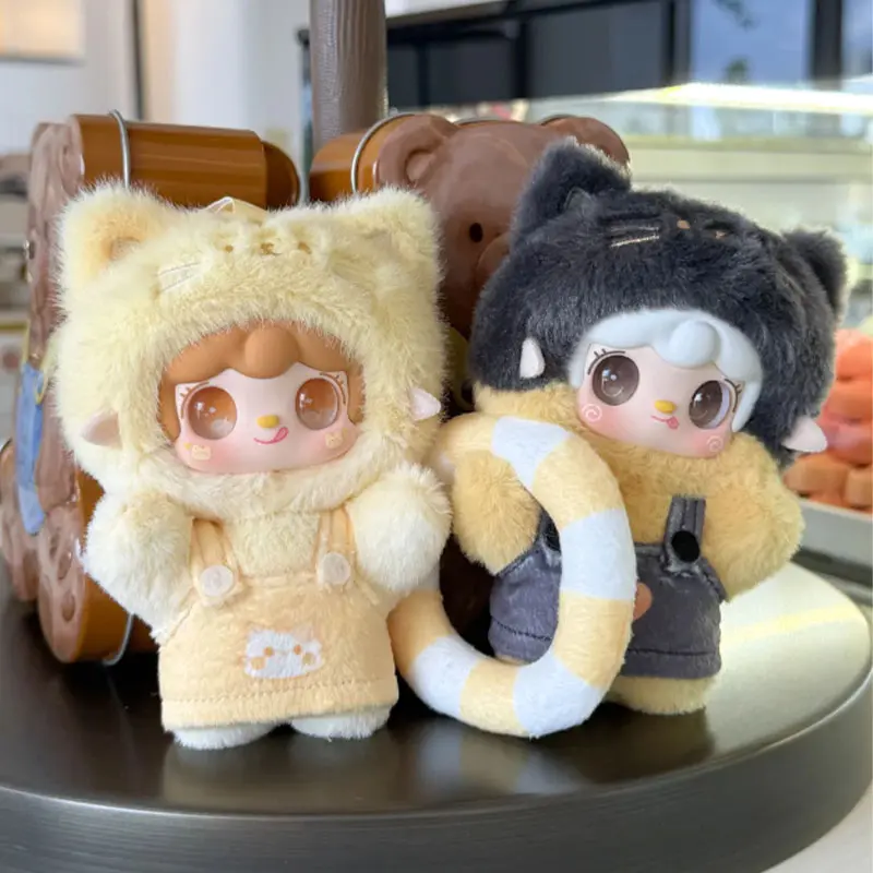 Authentic Yooki Summer Party Blind Box Plush Doll Bag Charm Cat Design Birthday Gift For Women Trendy Toy Collectible